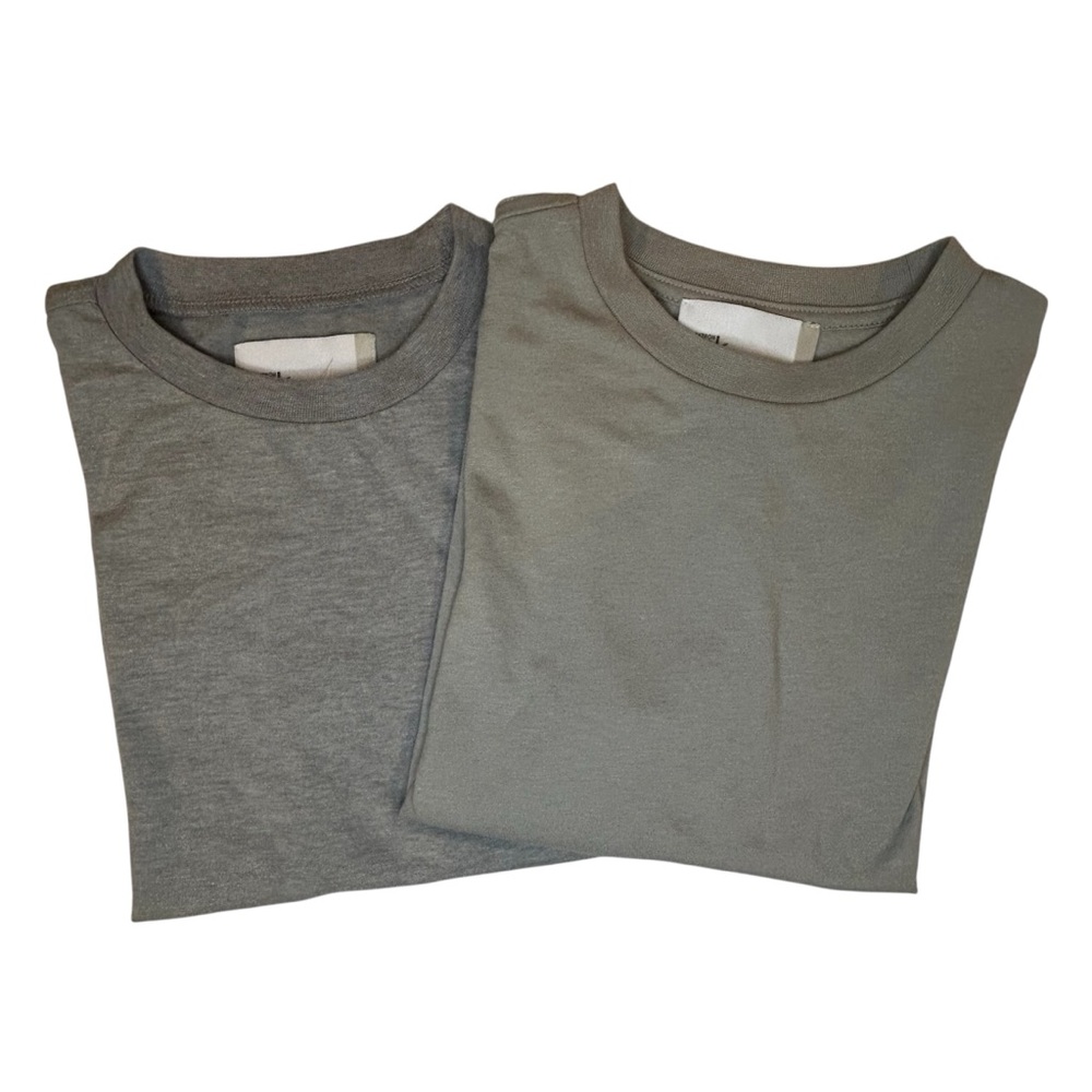 2 item Nordstrom Rack Heathered Gray and Silver Gray T-shirts Boys size 7 NWOT